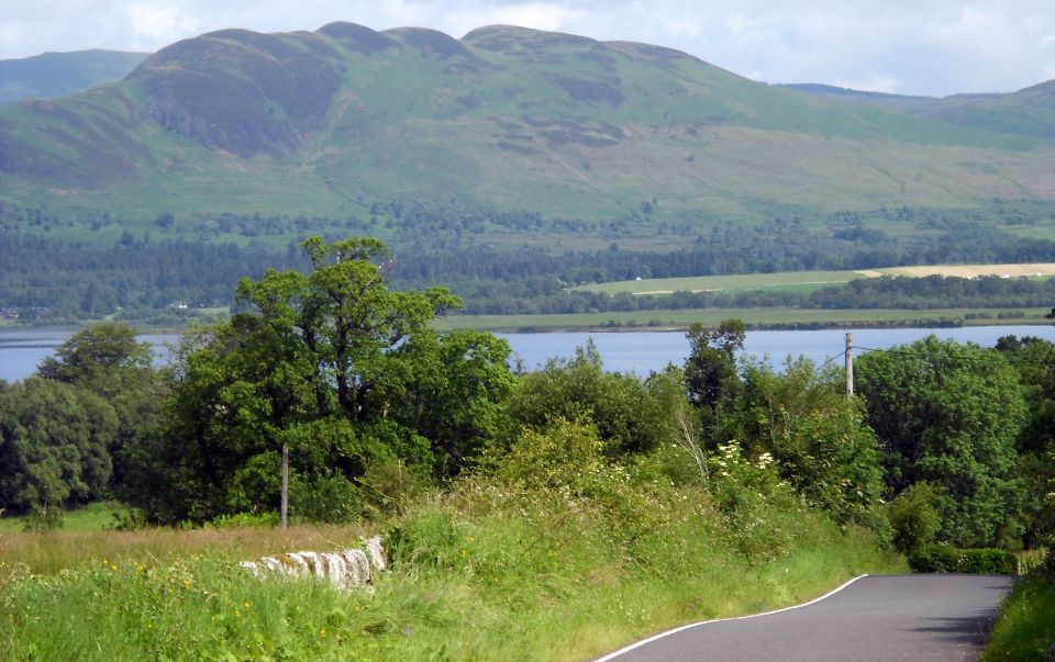 Conic Hill above Loch Lomond from road to Ross Priory