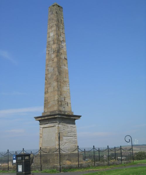 Obelisk on Castle Hill in Ardrossan