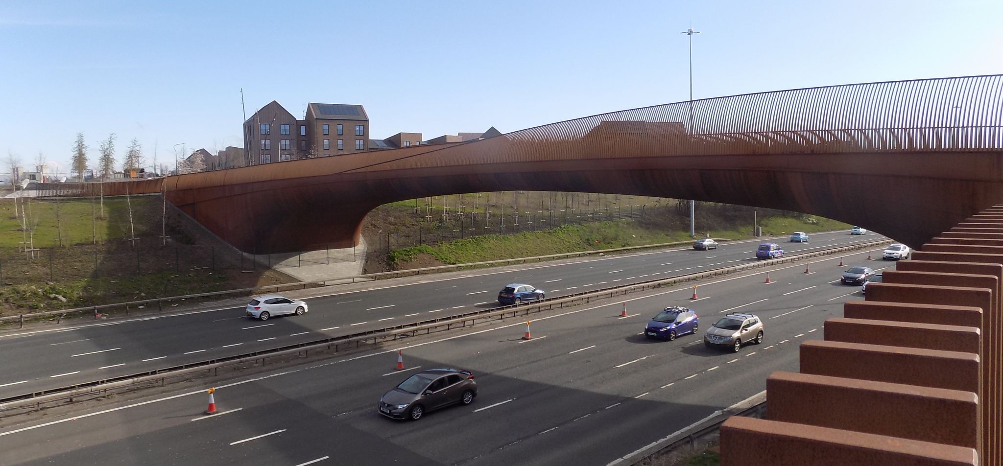 Sighthill Bridge over the M8