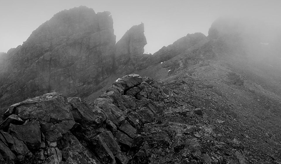 Coire Bhasteir with Am Bhasteir and the Bhasteir Tooth on the Island of Skye