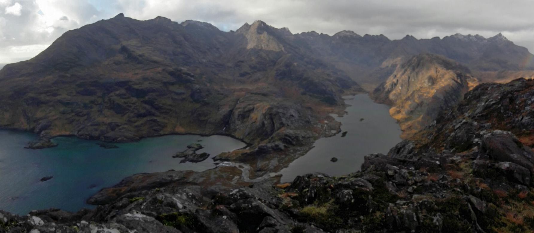 Loch Scavaig and Loch Coruisk from Skye Ridge