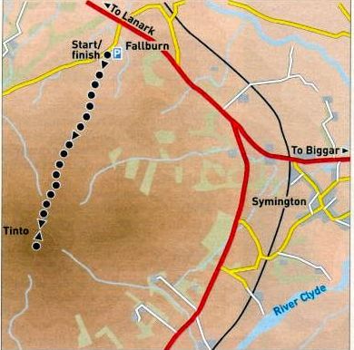 Route Map for Tinto Hill