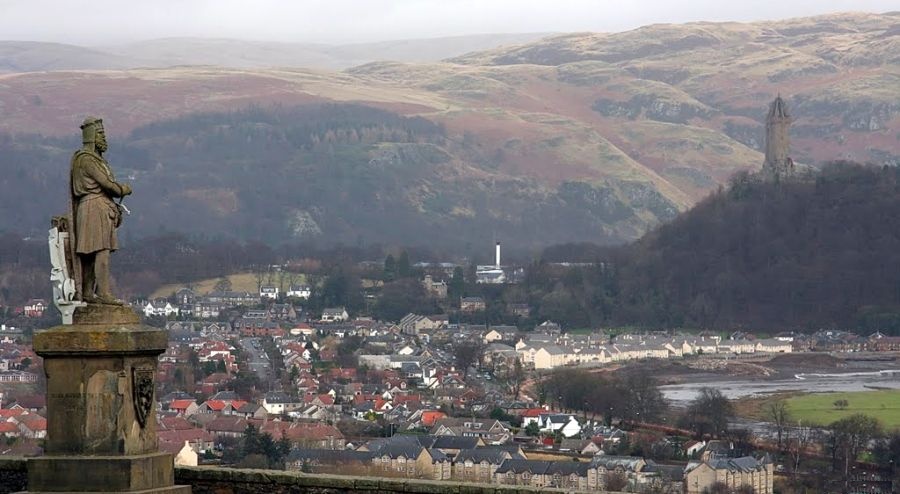 Wallace Monument and Ochil Hills from Stirling Castle