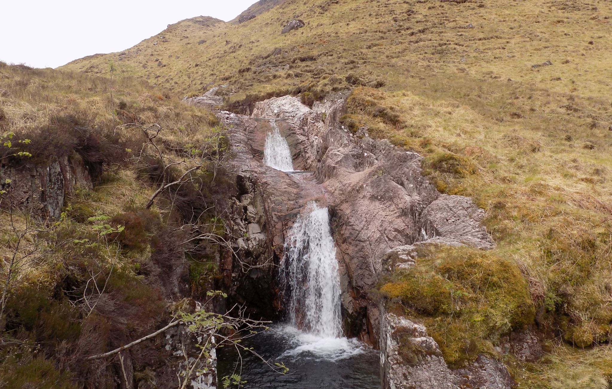 Waterfall beneath Beinn Fhada