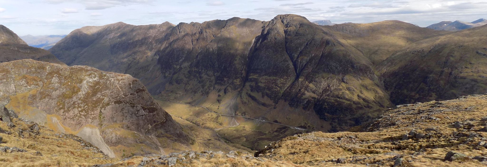 Aonach Eagach Ridge above Glen Coe