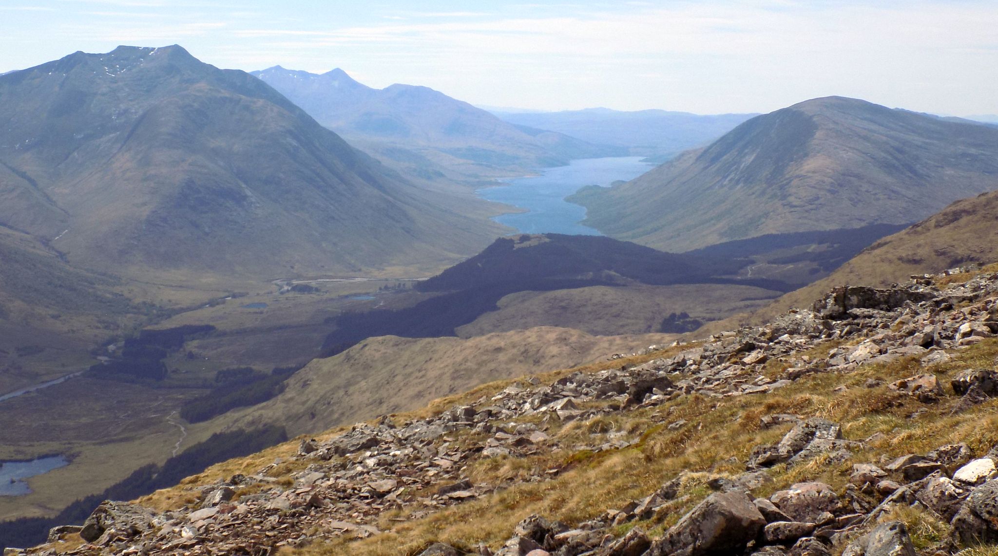 Aonach Eagach Ridge above Glen Coe