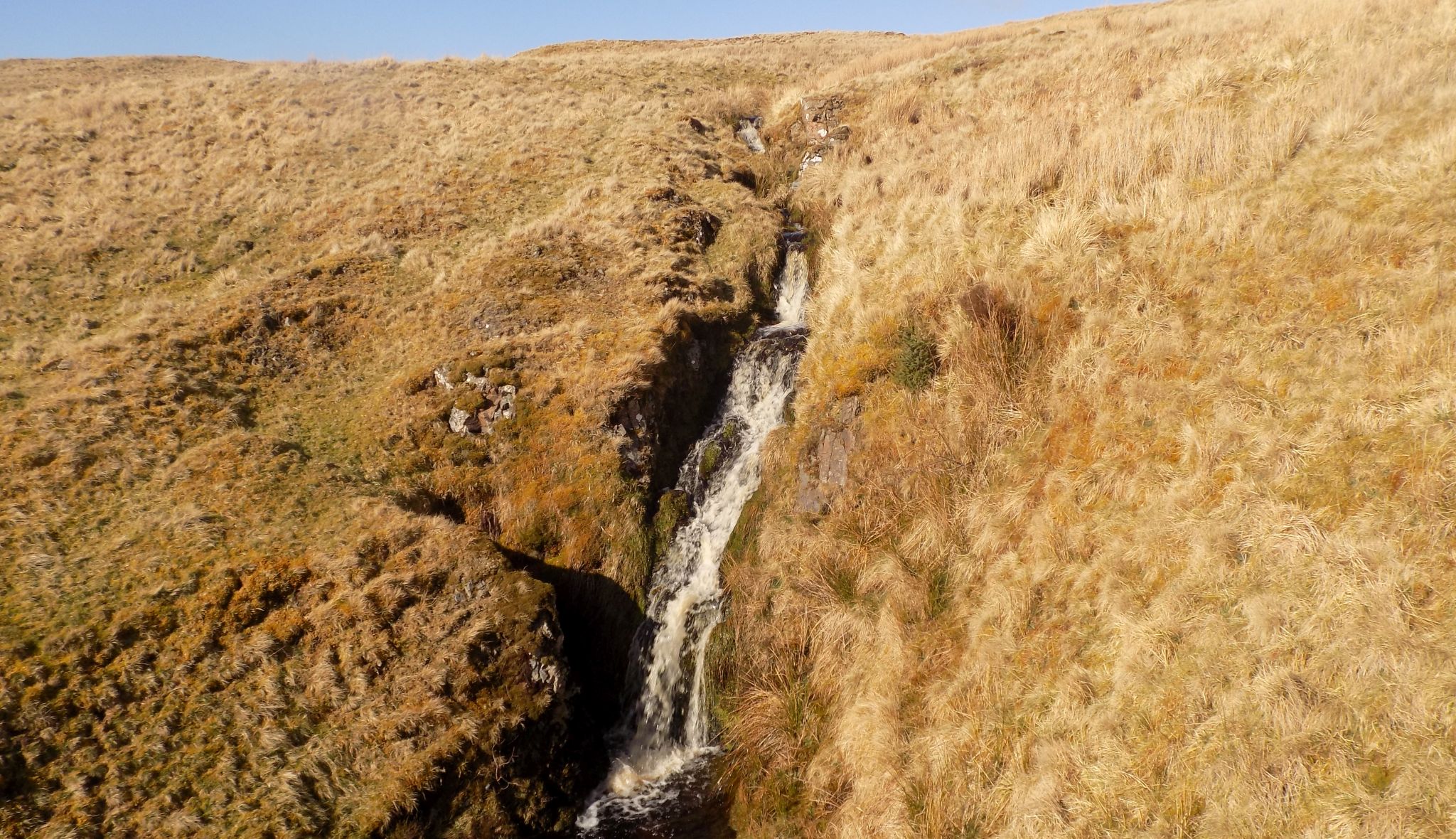 Waterfall in Fintry Hills on route to Double Craigs