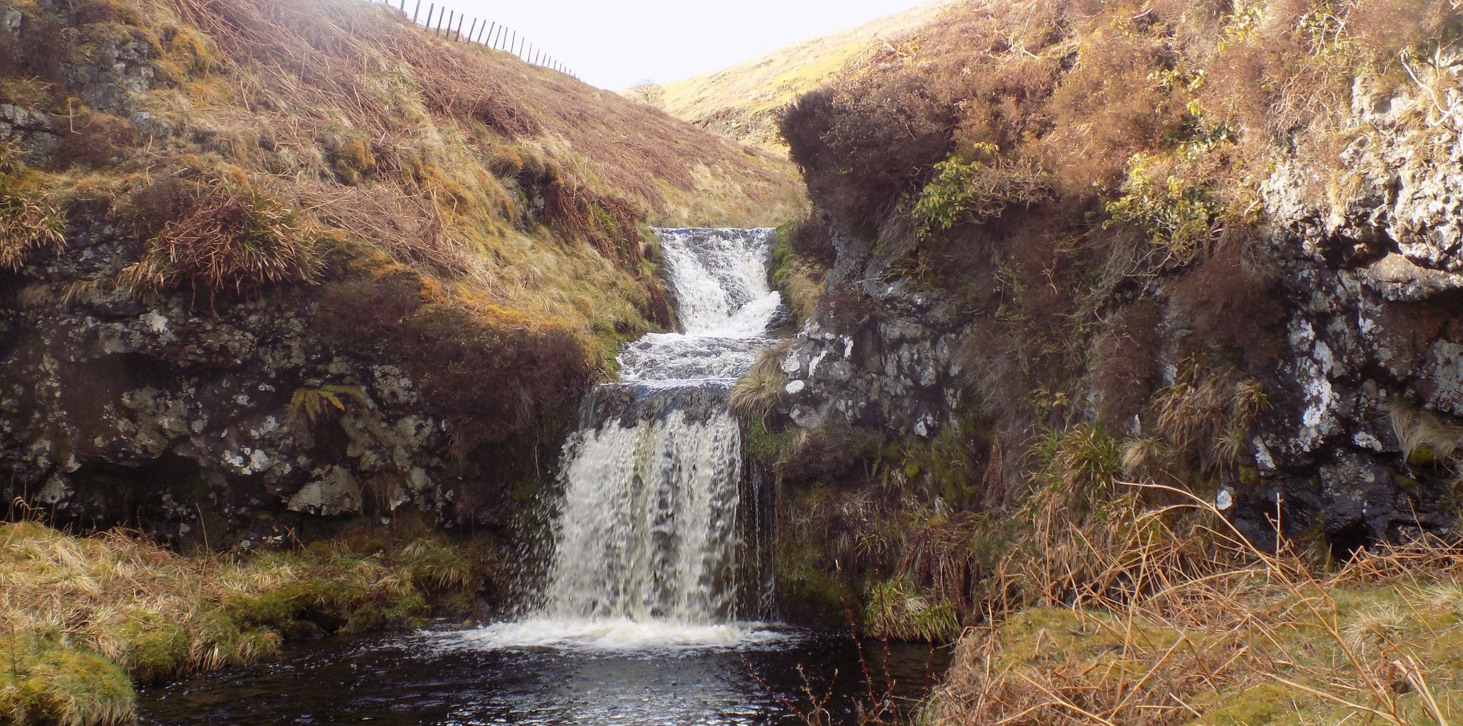 Waterfall in Fintry Hills on route to Double Craigs