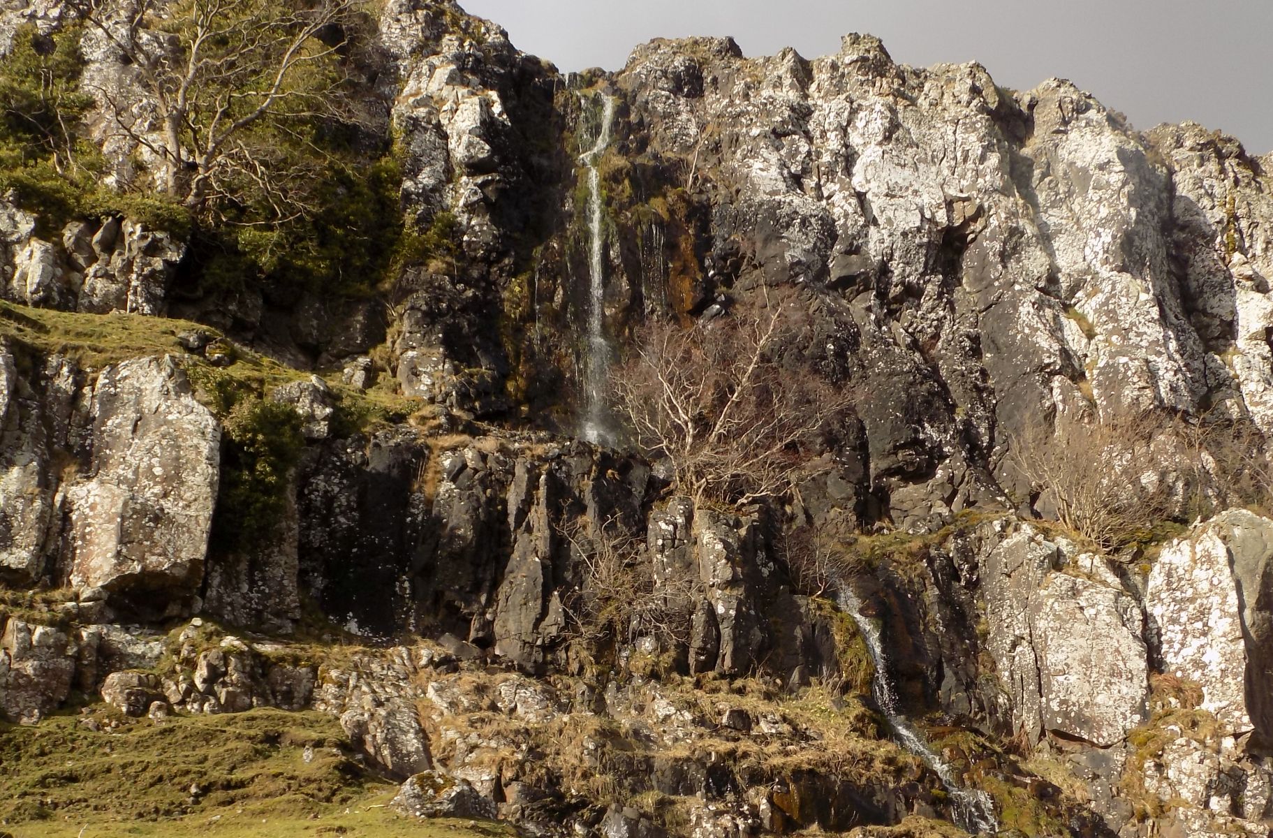 Waterfalls on Double Craigs in Fintry Hills