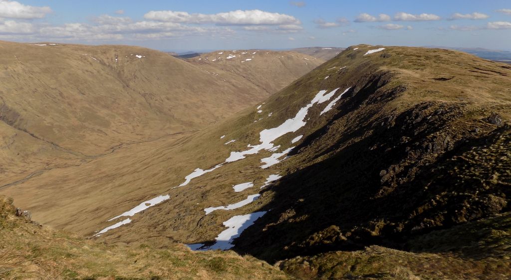 Gleann a' Chroin from SE ridge of Beinn Each