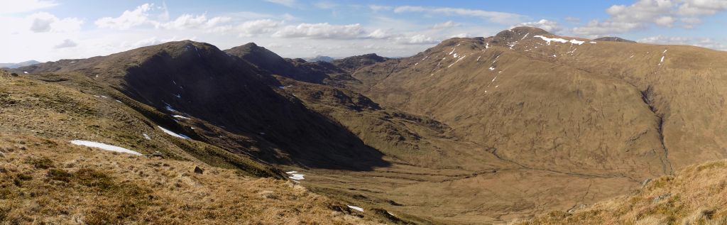 SE ridge of Beinn Each and Stuc a'Chroin above Gleann a' Chroin