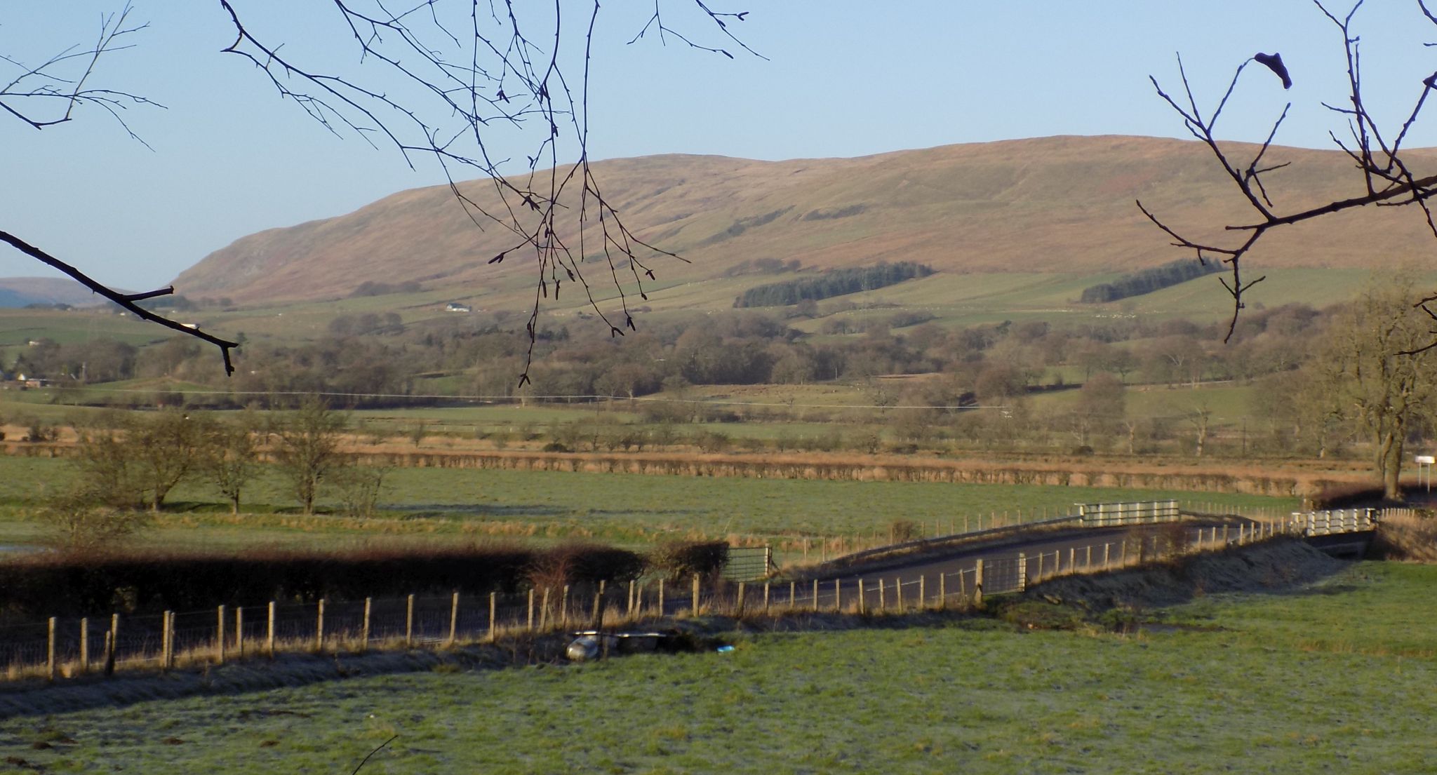 Campsie Fells from the Kelvin River Walkway at Twechar