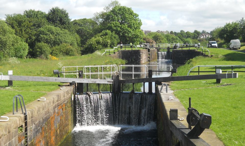 Lock on Forth and Clyde Canal between Westerton and Clydebank