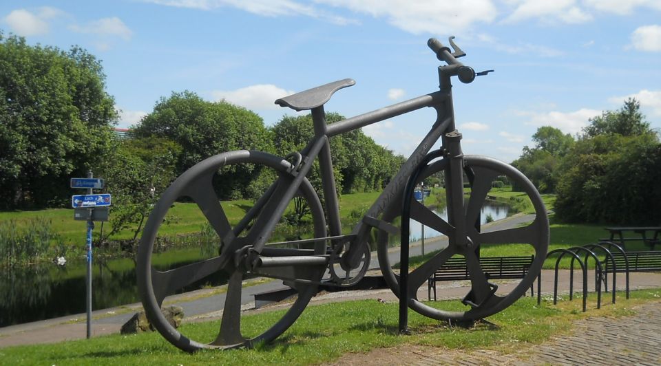 Bicycle at the Forth and Clyde Canal in Clydebank