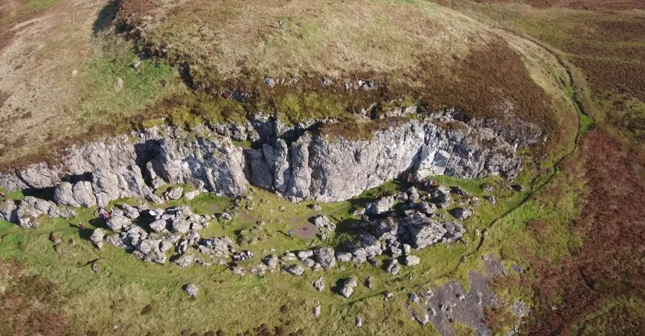 The Whangie - Aerial View