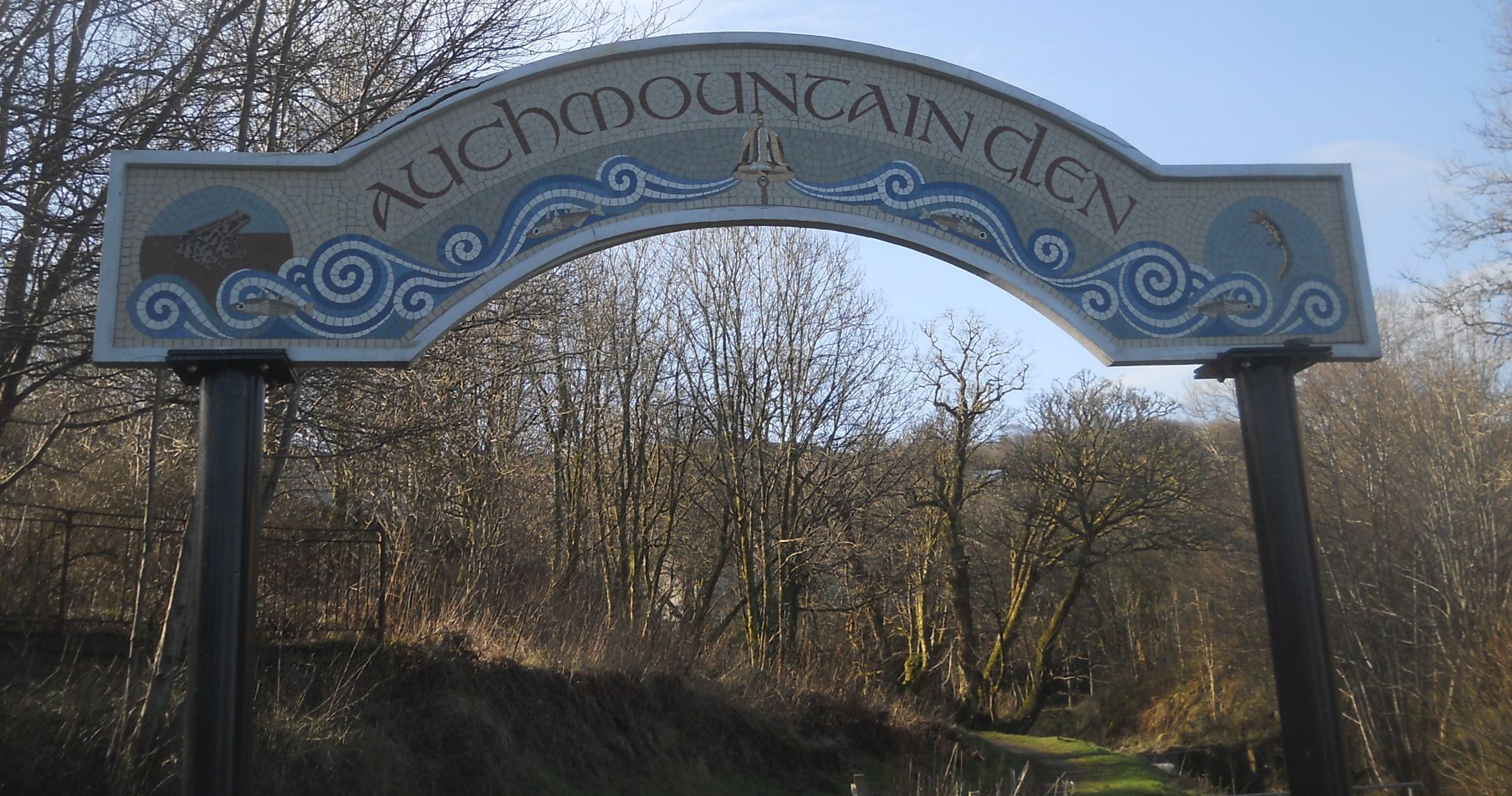 Entrance Archway to Auchmountain Glen