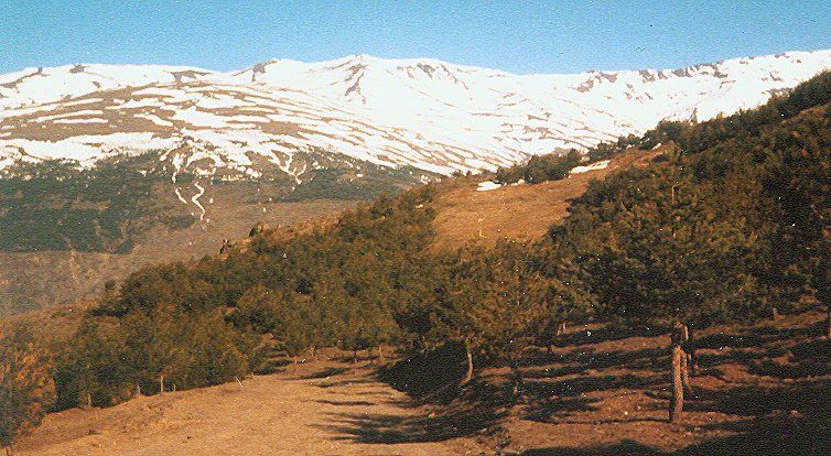 Sierra Nevada in Southern Spain on descent from Mulhacen