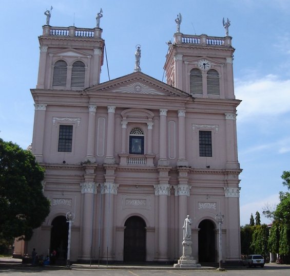 Church in Negombo on West Coast of Sri Lanka