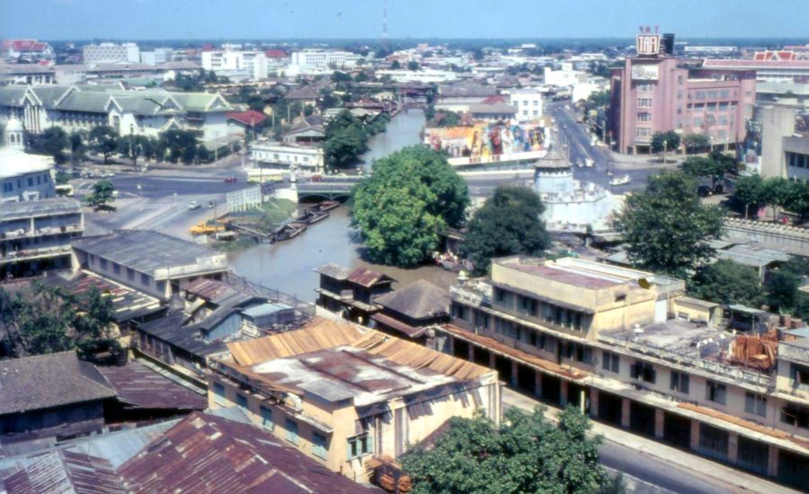 View from Golden Mount at Wat Saket in Bangkok