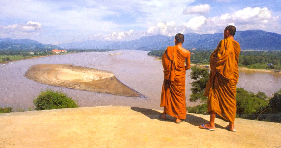 Maekong River border of Laos and Thailand