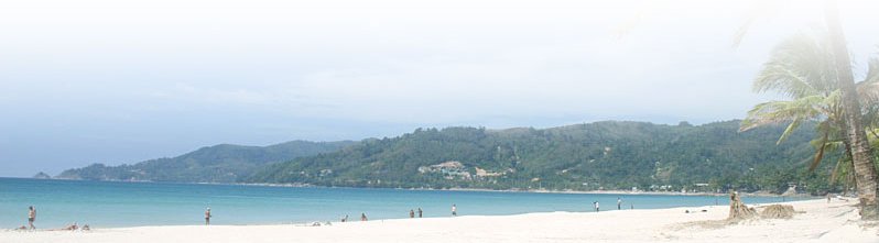 Beach at Ao Patong on Ko Phuket in Southern Thailand