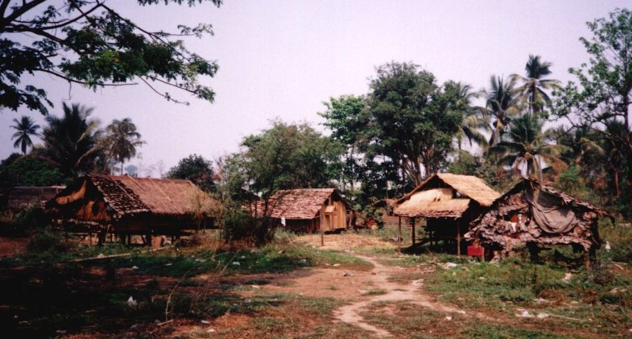 Phalu village across the Thai border in Burma ( Myanmar )