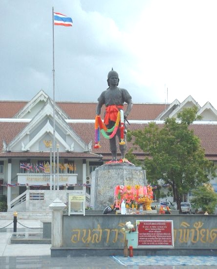 Phraya Phichai Dap Hak Monument in Uttaradit in Northern Thailand