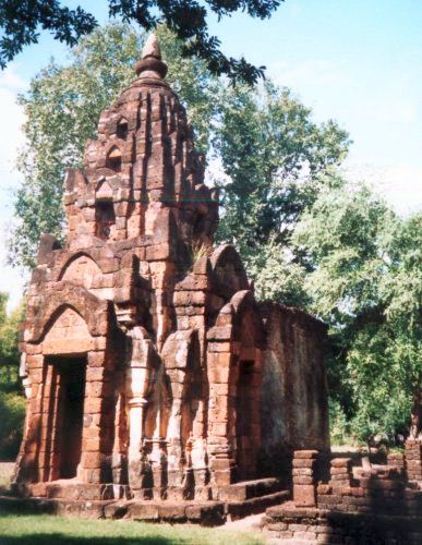 Khmer style phrang in Si Satchanalai Historical Park in Northern Thailand