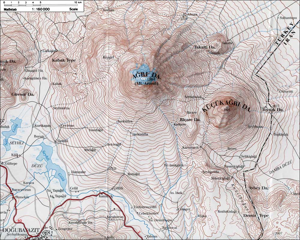 Photo Gallery And Maps Of Mount Ararat Agri Dag 5165 Metres The Highest Mountain In Turkey