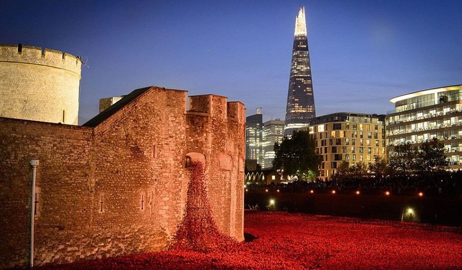 The Shard from the Tower of London