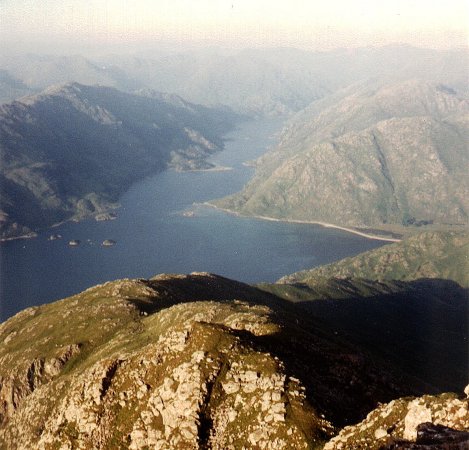 View from summit of Ladhar Bheinn