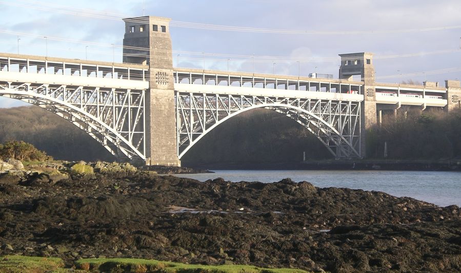 Brittania Bridge across the Menai Strait