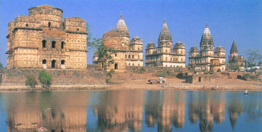 Cenotaphs at Orcha near Agra, India