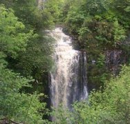 Waterfall on the Island of Arran in Scotland
