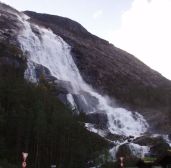 Langflossen Waterfall in Iceland
